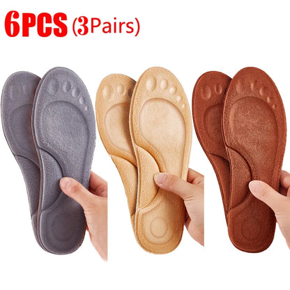 Semelles de massage en latex souple 4D avec soutien de la voûte plantaire – Confort optimal pour chaussures de sport