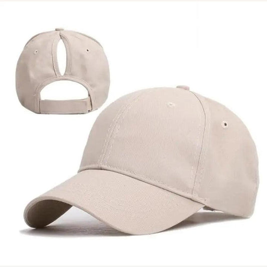 Elegant Women's Ponytail Cap with Back Opening – Comfortable and Practical for Tied Hair