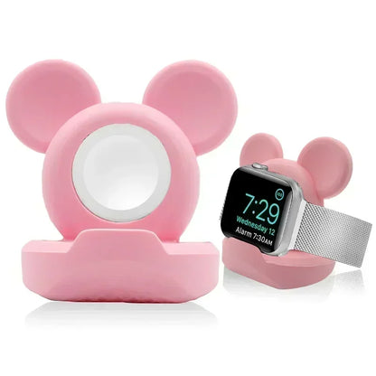 Support de charge en silicone pour montre Apple série 10-4 – Compatible avec les modèles de 40 mm à 46 mm