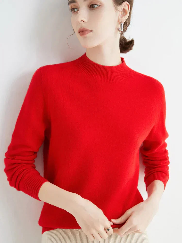 Sora Women's Pullover | Mock Neck, Soft Knit