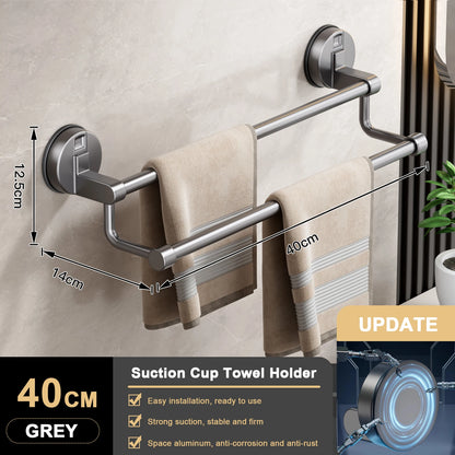 Supa Towel Rack | Wall-Mounted, No Drill