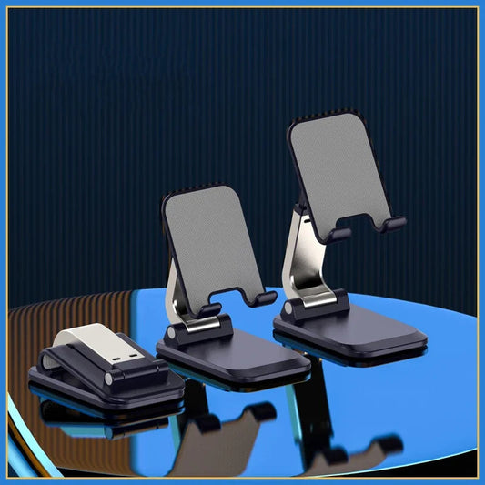 Aluminum Flexible Support for Phone and Tablet – Ergonomic and Adjustable with Non-Slip Protection, Silver