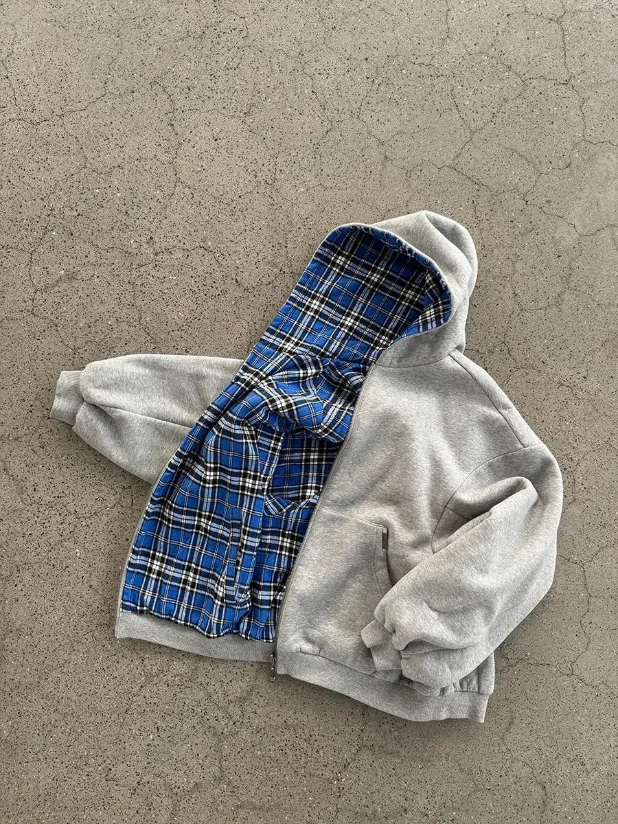 Sweatshirt Zippé Oversize en Coton pour Femme avec Capuche Doublée - Style Urbain et Confortable 6