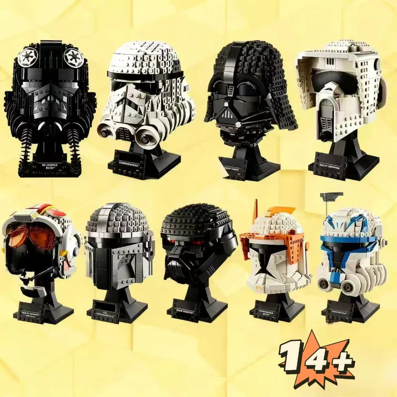 TIE Fighter Pilot Helmet Building Blocks Set – Star Wars Inspired Toy for Creative Play