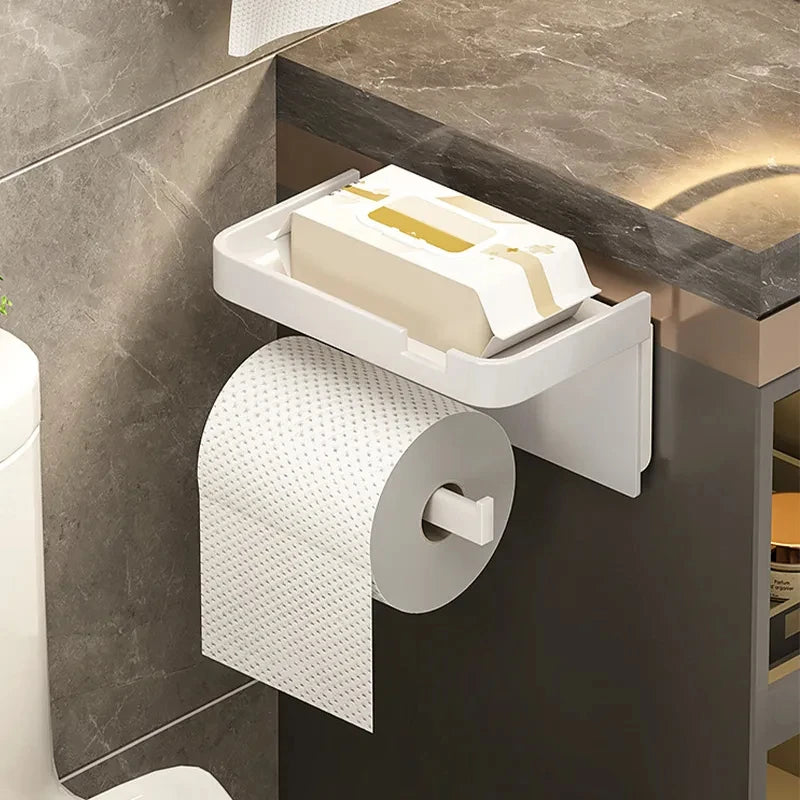Tidy Toilet Paper Holder | Versatile Plastic Storage Rack
