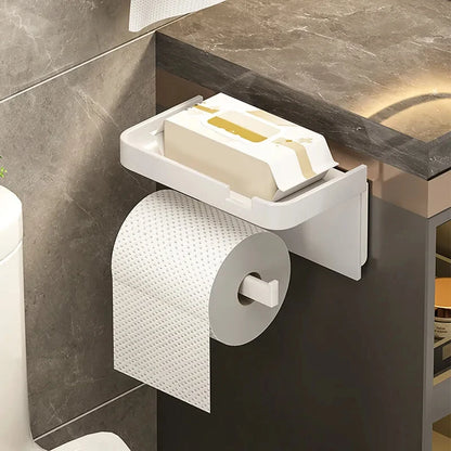 Tidy Toilet Paper Holder | Versatile Plastic Storage Rack