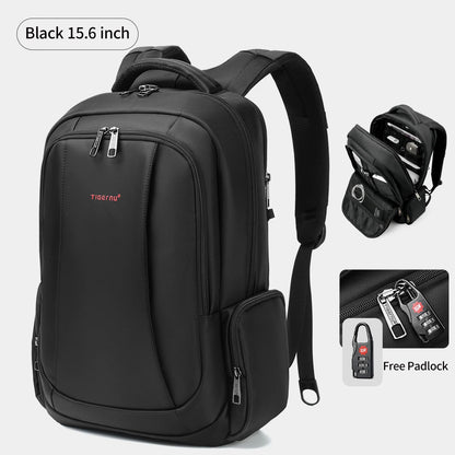 Sac à dos antivol Tigernu pour ordinateur portable de 14 à 17,3 pouces – Sac de voyage extensible avec port USB