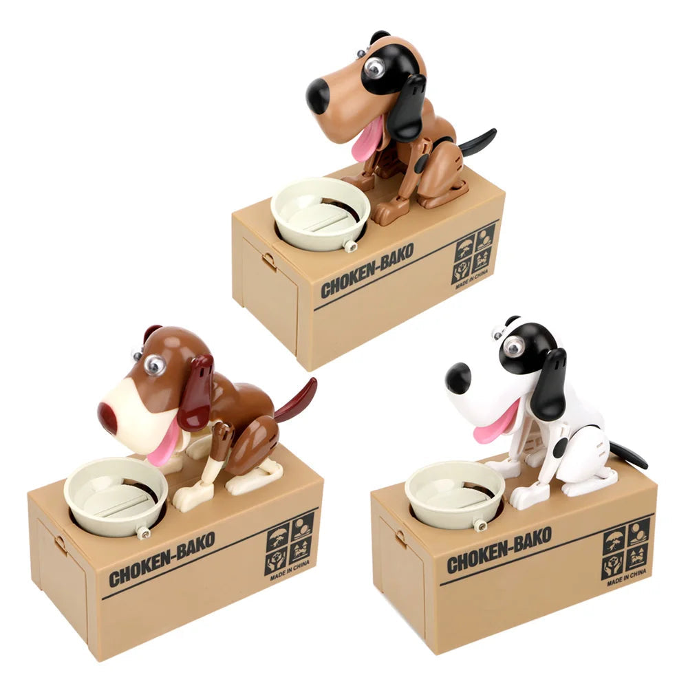 Tirelire électronique en forme de chien robot pour enfants – Apprentissage ludique de l'épargne et des habitudes financières
