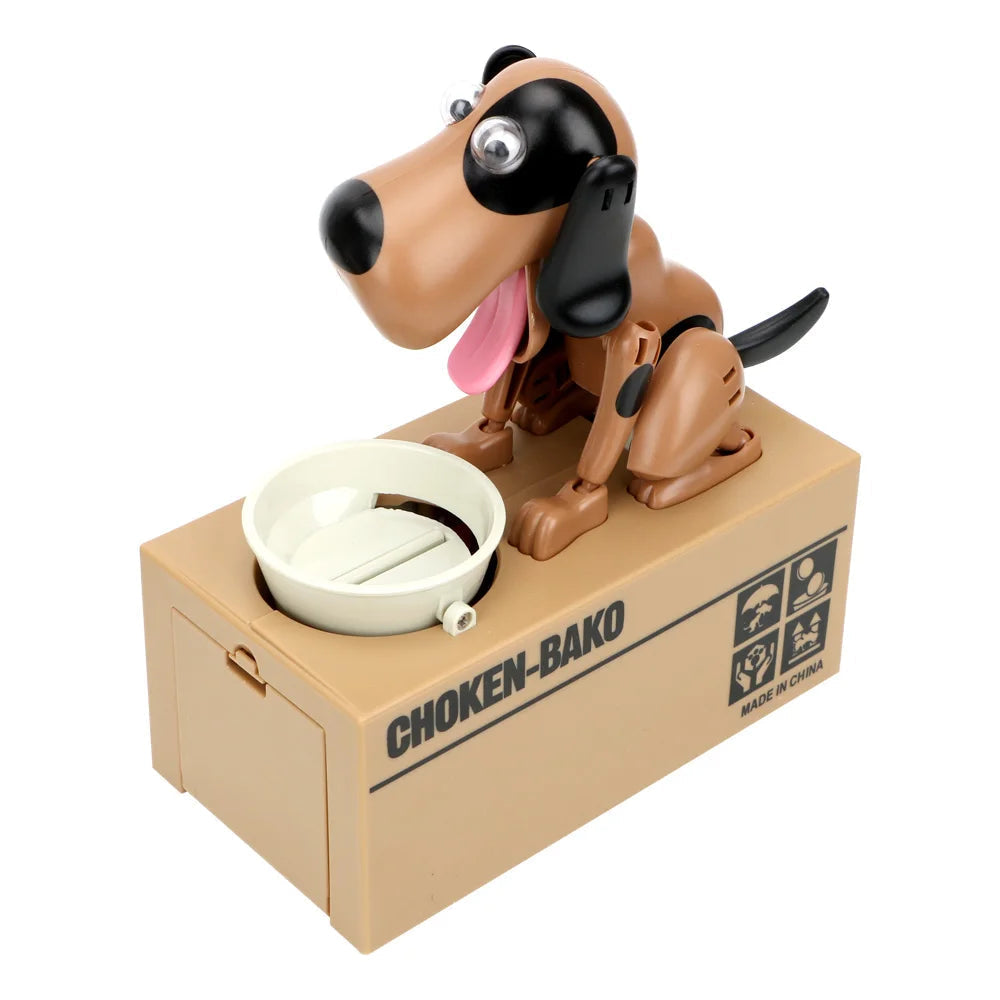 Tirelire électronique en forme de chien robot pour enfants – Apprentissage ludique de l'épargne et des habitudes financières