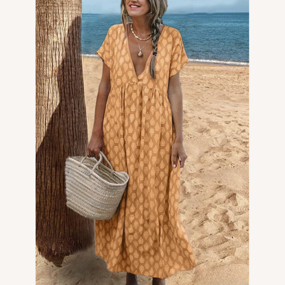 Robe longue fleurie élégante pour femmes – Robe de soirée chic et confortable pour toutes les occasions