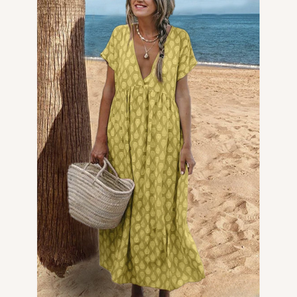 Robe longue fleurie élégante pour femmes – Robe de soirée chic et confortable pour toutes les occasions