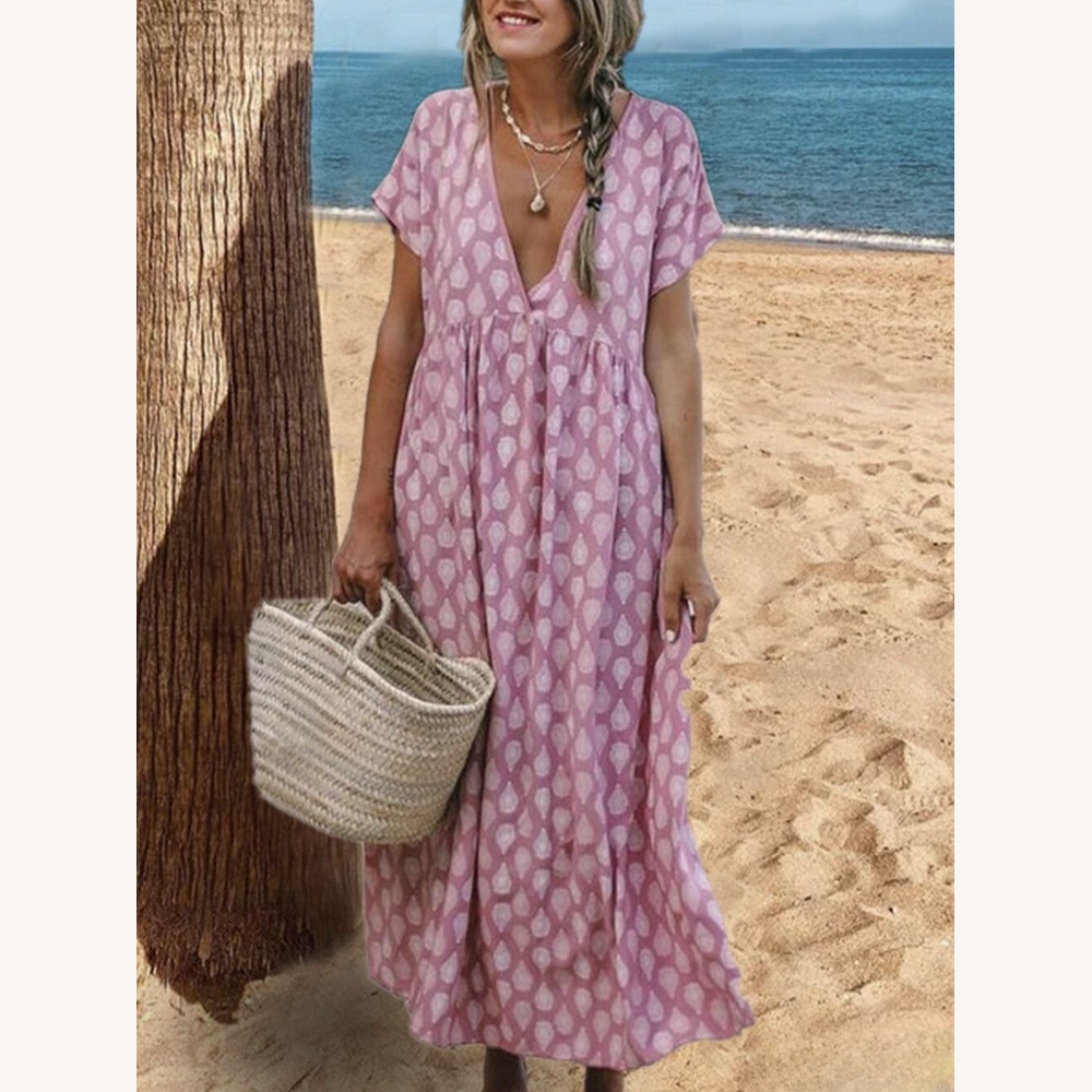 Robe longue fleurie élégante pour femmes – Robe de soirée chic et confortable pour toutes les occasions