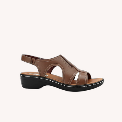 Women's Beige Sandals Size 38 Synthetic Leather Orthopedic Comfort Ergonomic