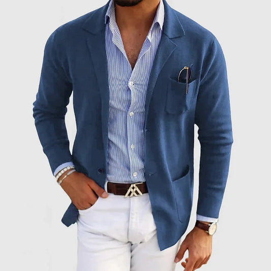 Elegant Blazer Jacket for Men – Slim Fit in High-Quality Fabric for Formal Occasions