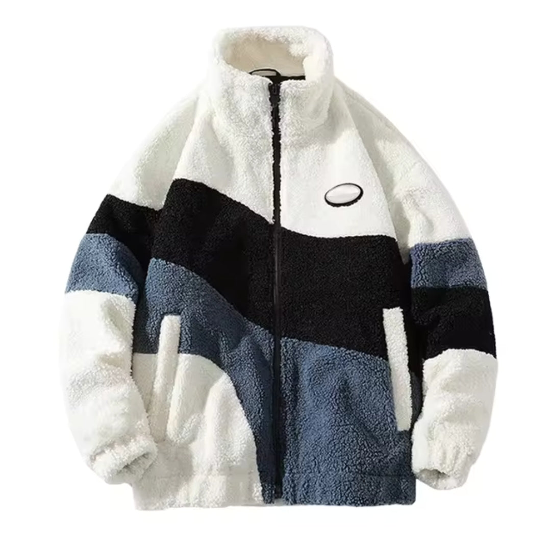 Sherpa Fleece Bomber Jacket for Men – Warm and Casual for Winter