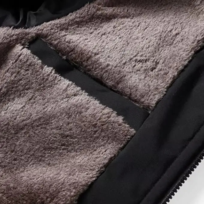 Veste coupe-vent pour homme avec doublure en polaire – Idéale pour la randonnée et les activités de plein air