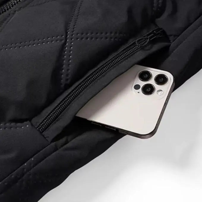 Veste coupe-vent pour homme avec doublure en polaire – Idéale pour la randonnée et les activités de plein air