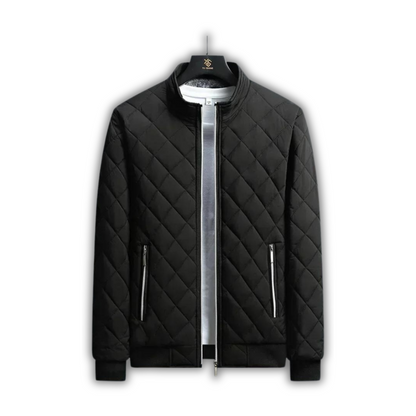Quilted Insulated Jacket for Men with Fleece Lining – Winter Bomber