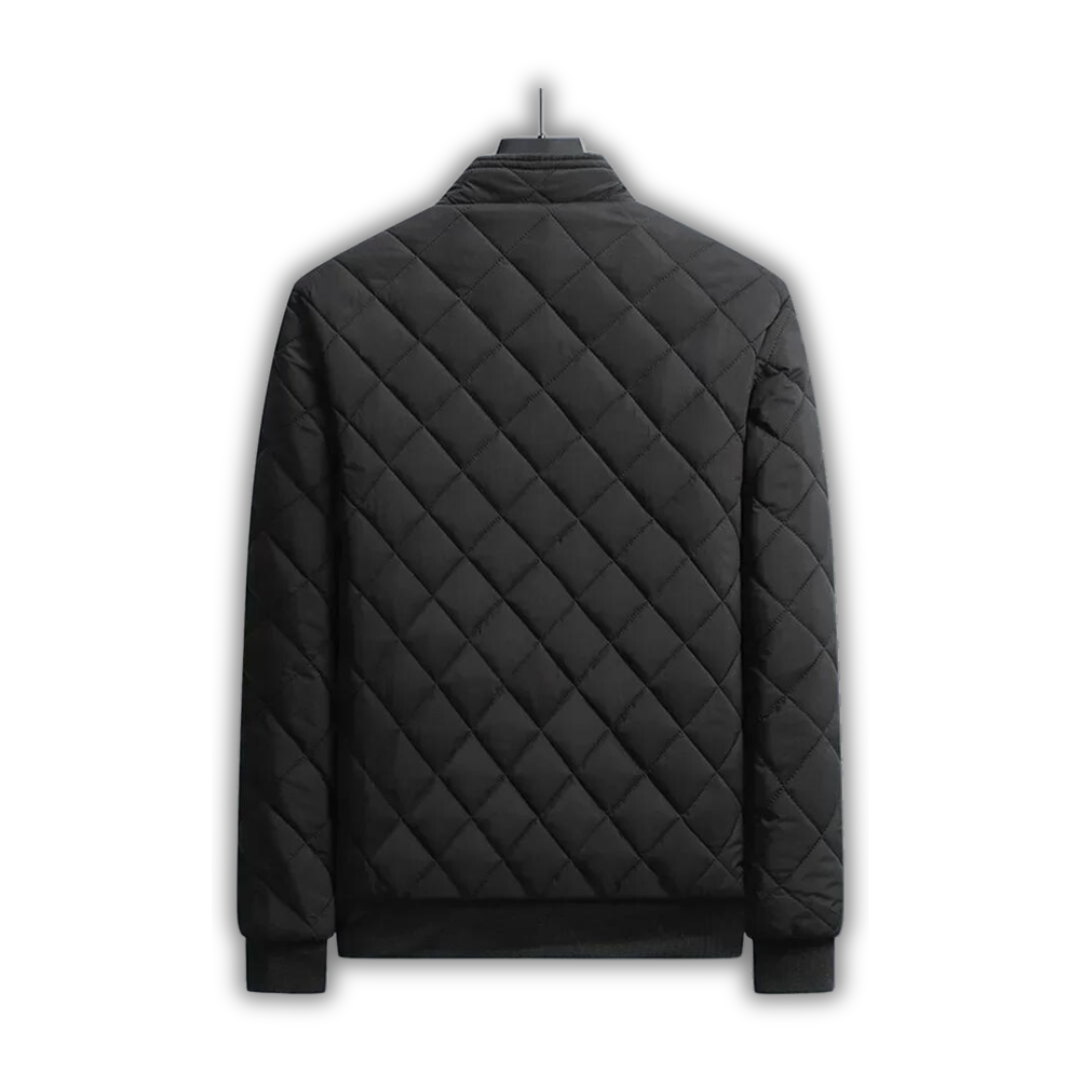 Quilted Insulated Jacket for Men with Fleece Lining – Winter Bomber