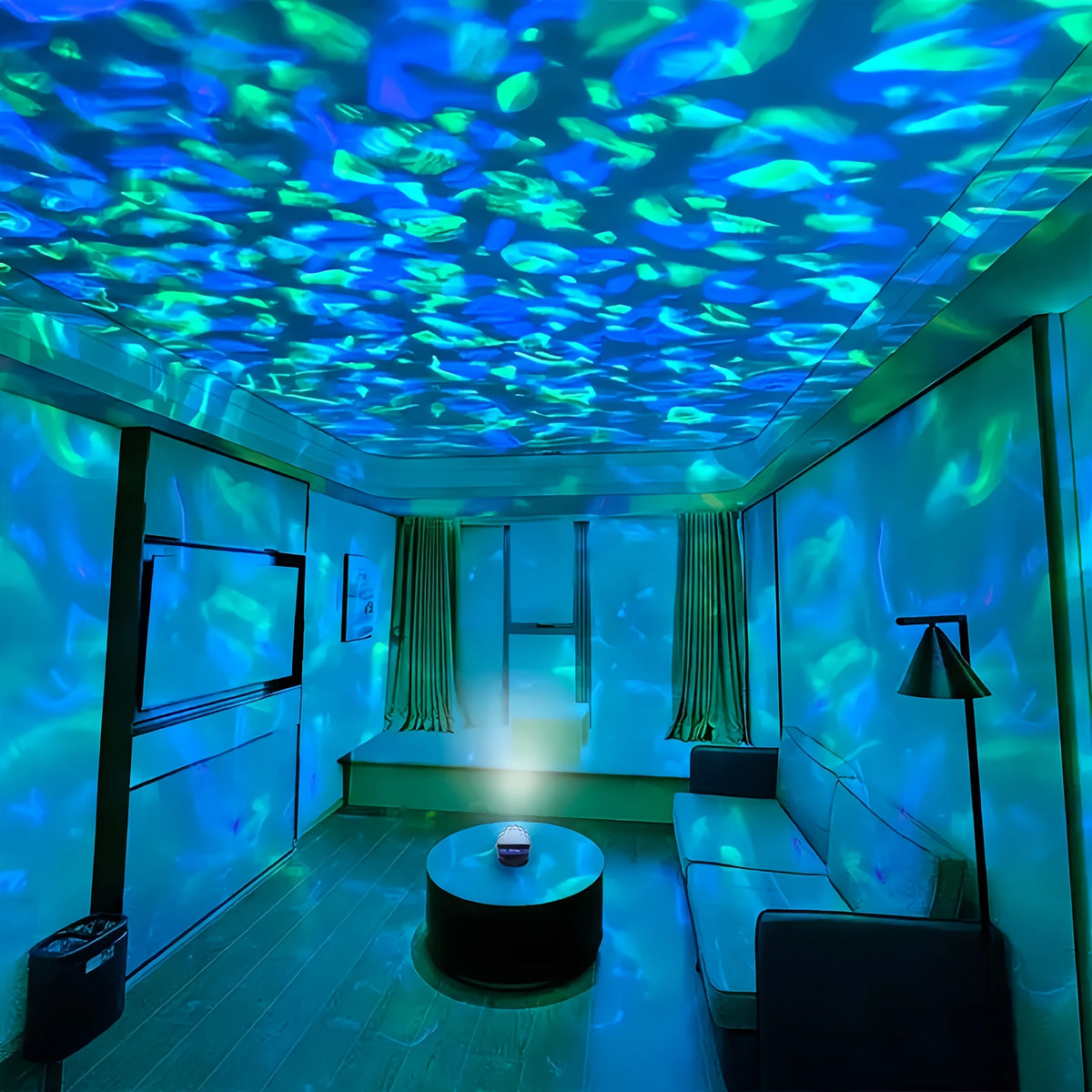Vibrant Ripple Projector Light | Remote Control, USB-Powered