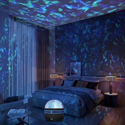 Vibrant Ripple Projector Light | Remote Control, USB-Powered