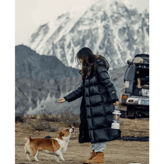 Wanda Down Coat | Long Quilted, Water-Resistant