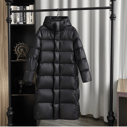 Wanda Down Coat | Long Quilted, Water-Resistant