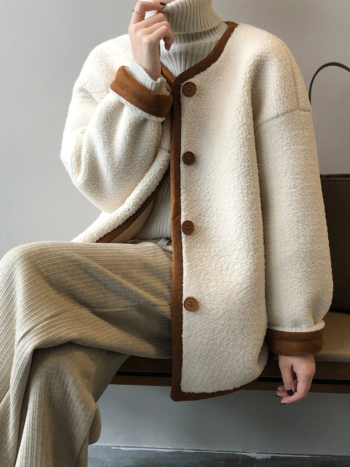 Wanda Fleece Coat | Boxy, Cozy Polyester