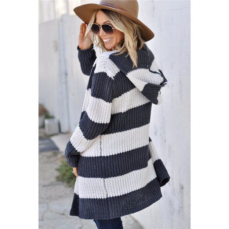 Wanda Hooded Cardigan | Mid-Length, Chunky Acrylic