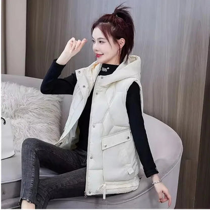 Wanda Puffer Vest | Hooded, Mid-Length, Insulated
