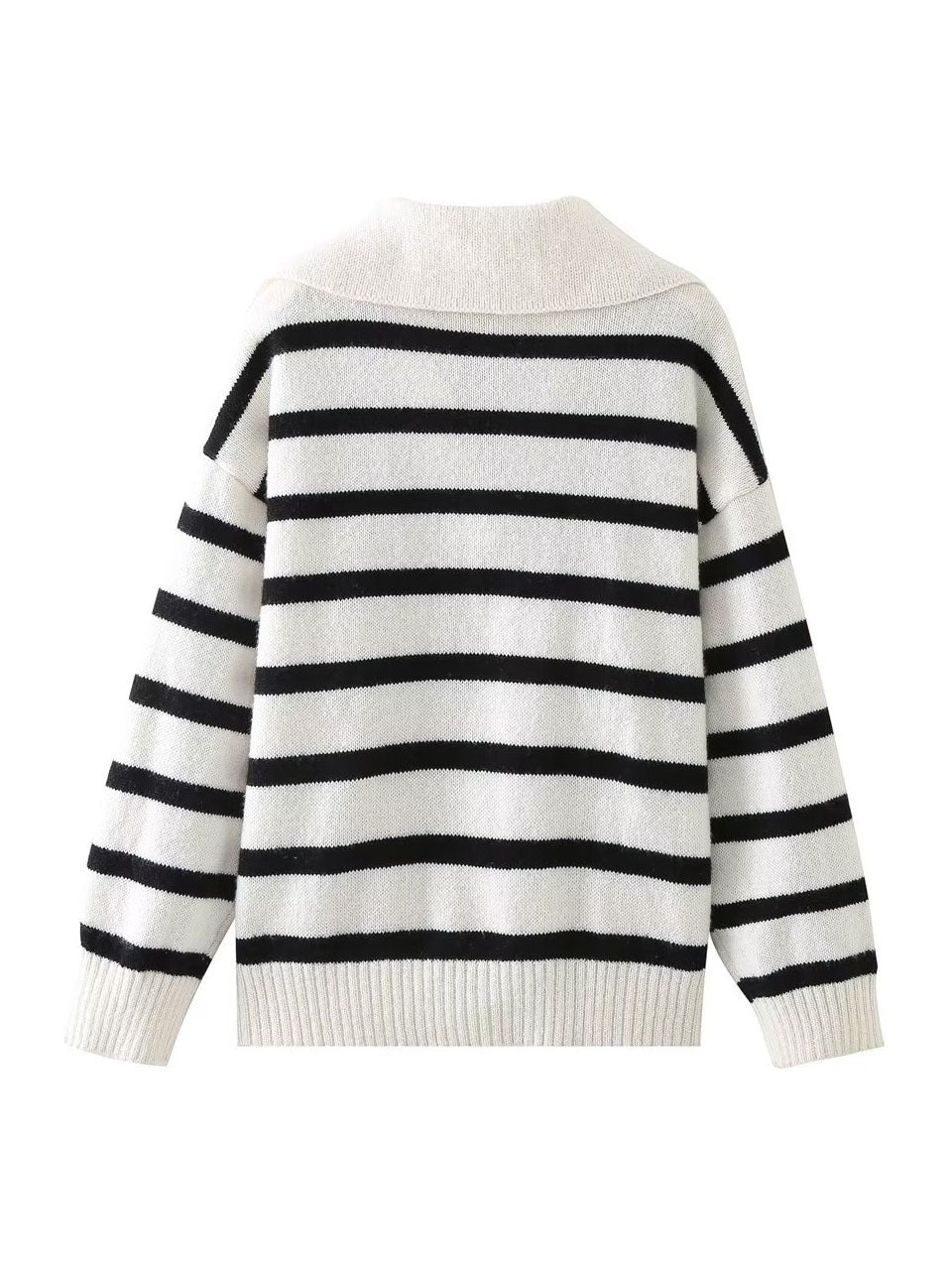Wanda Striped Sweater | V-Neck, Relaxed Fit
