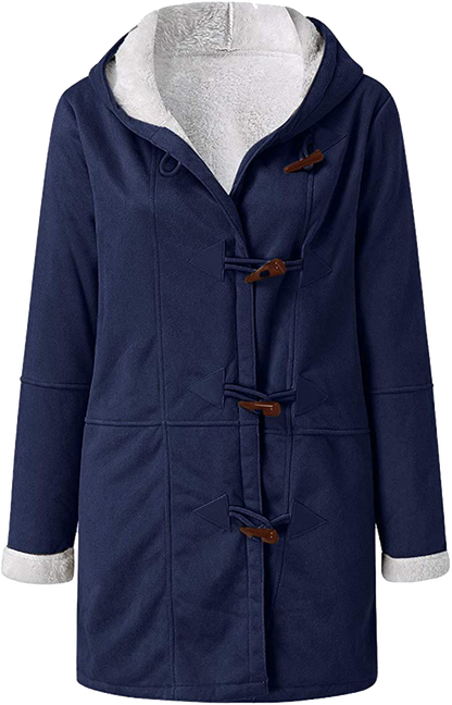 Wanda Winter Jacket | Hooded, Faux-Suede