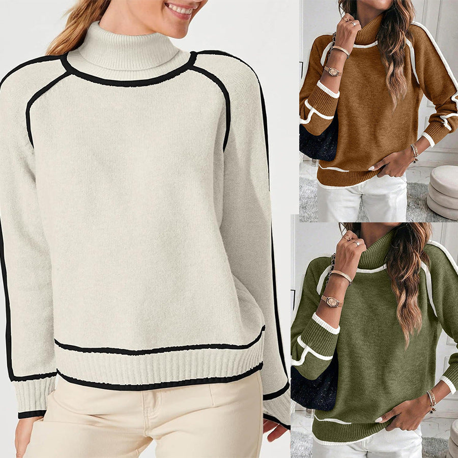 Wara Highneck Sweater | Core-Spun Polyester Knit