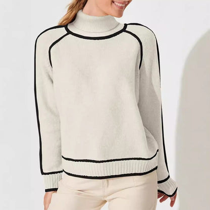 Wara Highneck Sweater | Core-Spun Polyester Knit