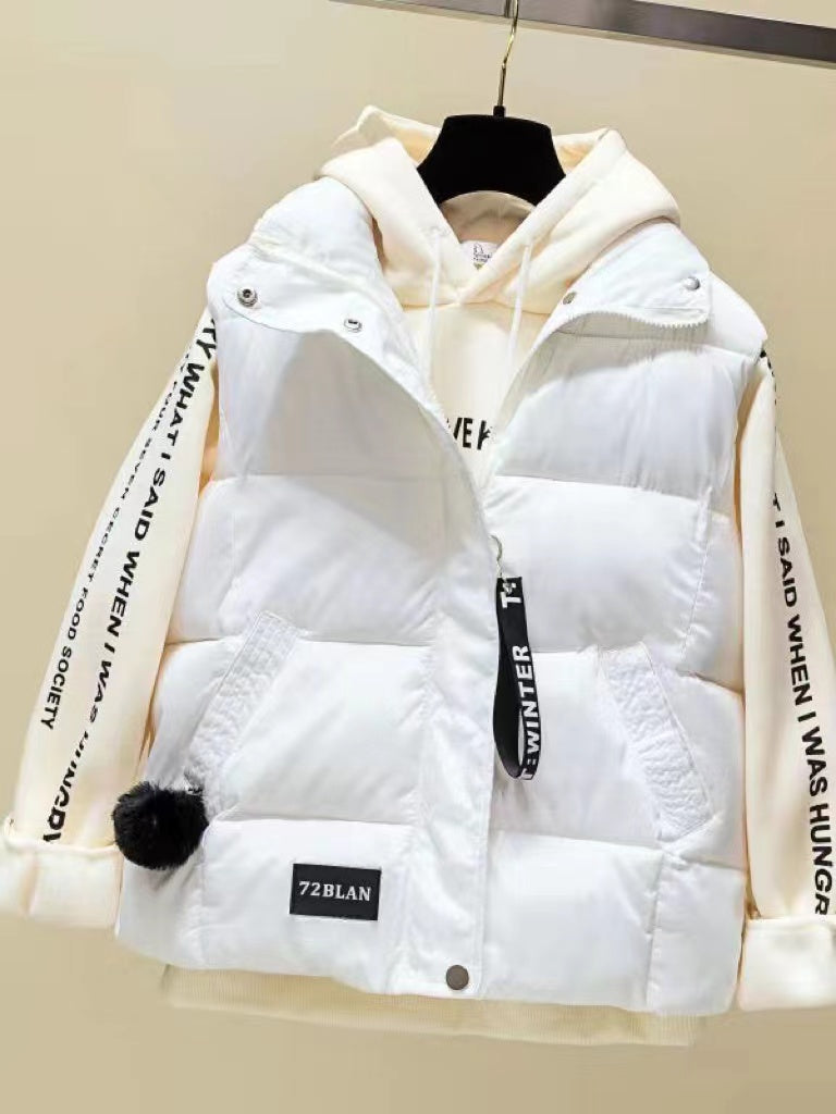 Wava Puffer Vest | Quilted Cotton, Boxy Fit