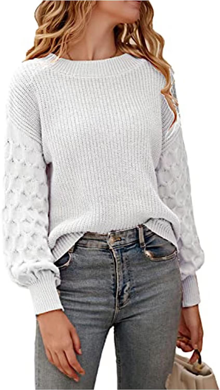 Pull Wendy en grosse maille | Manches douillettes et texturées