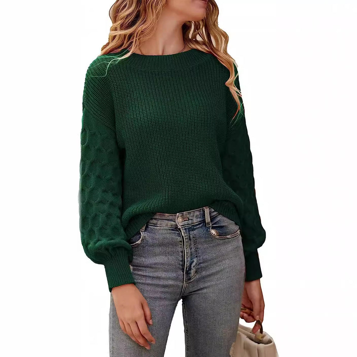 Pull Wendy en grosse maille | Manches douillettes et texturées