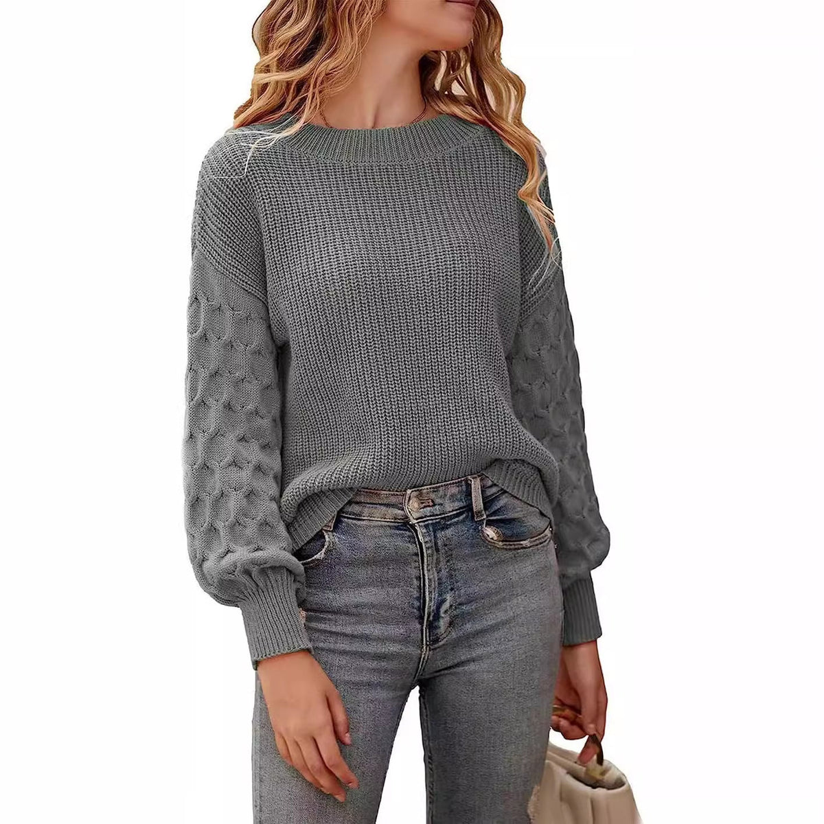 Pull Wendy en grosse maille | Manches douillettes et texturées