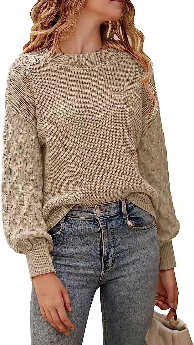Pull Wendy en grosse maille | Manches douillettes et texturées