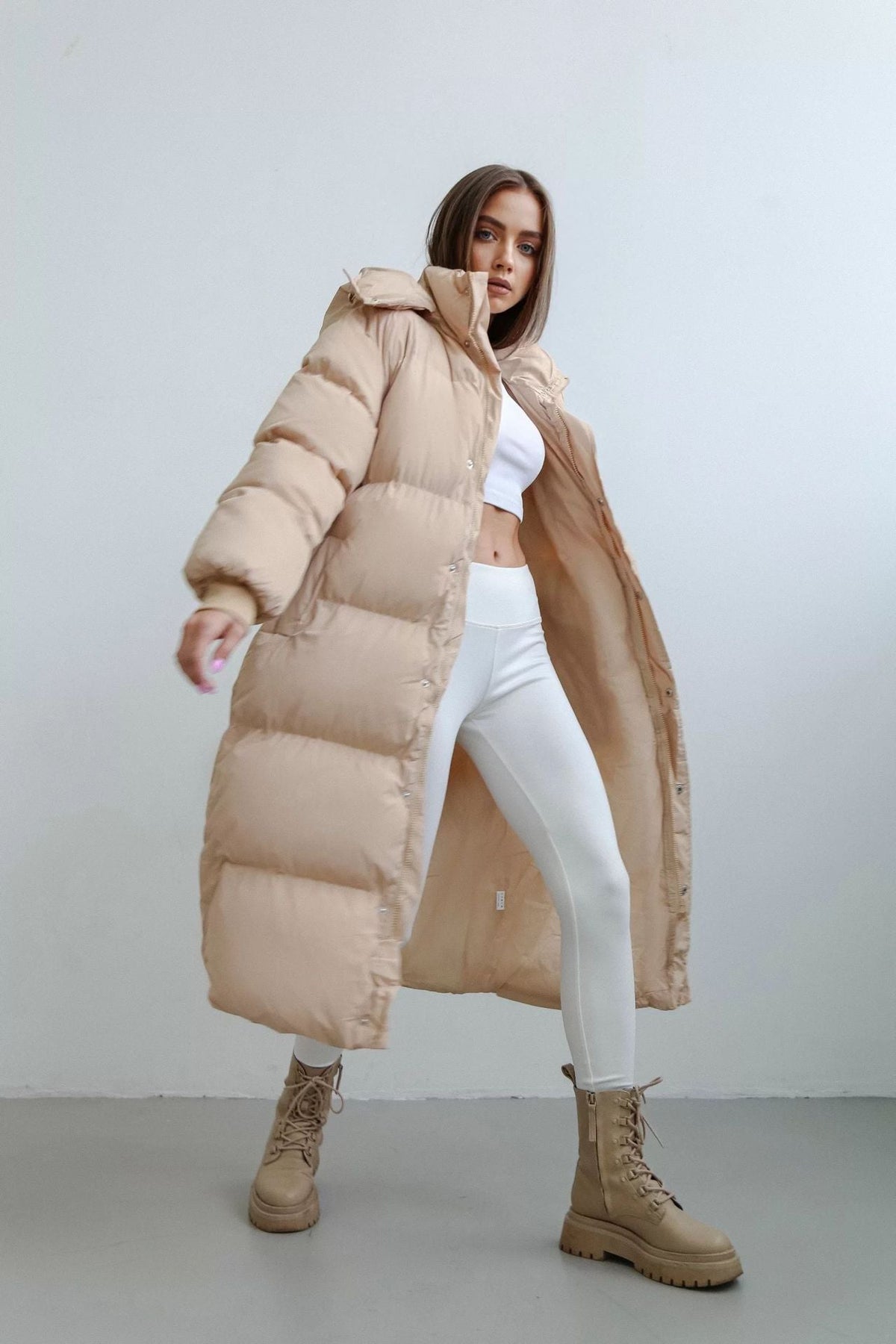 Wendy Puffer Coat | Longline, Cotton-Filled