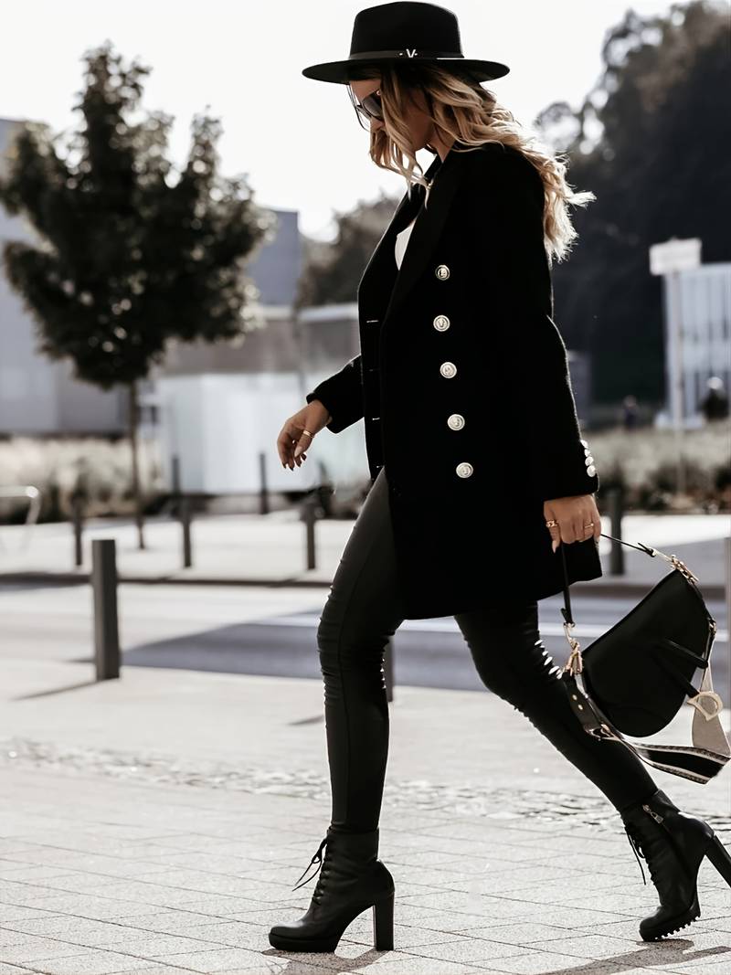 Wina Wool Coat | Tailored Fit, Double-Breasted
