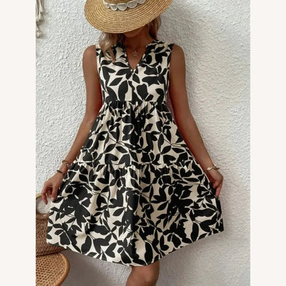 Robe longue pour femme à col en V avec imprimé floral – Élégante et confortable pour les soirées et les occasions décontractées