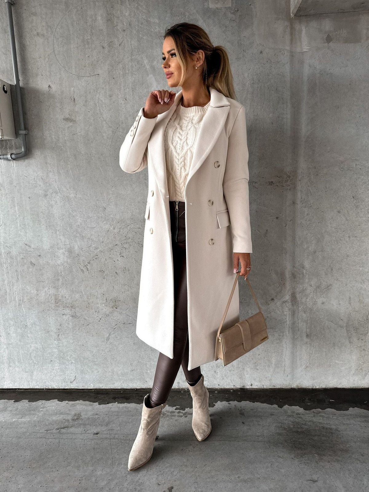 Wynter Classic Coat | Double-Breasted Wool Blend