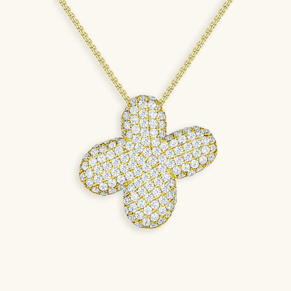 Variant image for Collier Femme Or 18 Carats avec Pendentif Initial et Diamant Simulant 18 pouces-24