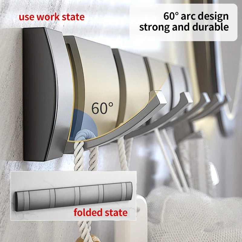 Yumi Towel Rack | Nail-Free, Space-Saving Design