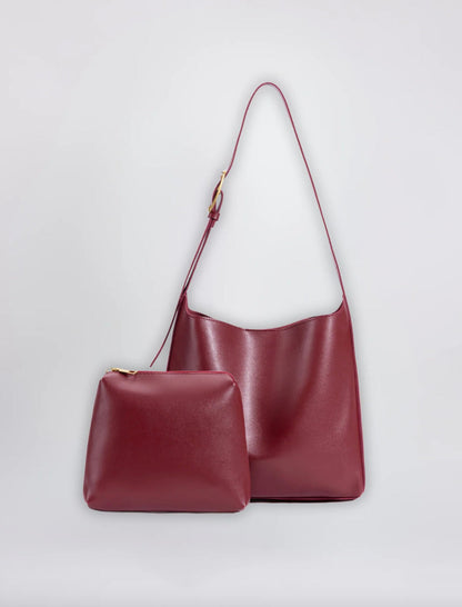 Sac à épaule élégant pour femme en cuir synthétique pour ordinateur portable 13 pouces - Compact et pratique