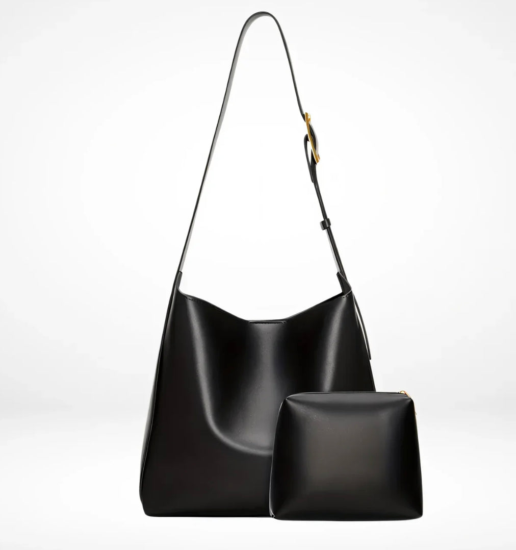 Sac à épaule élégant pour femme en cuir synthétique pour ordinateur portable 13 pouces - Compact et pratique