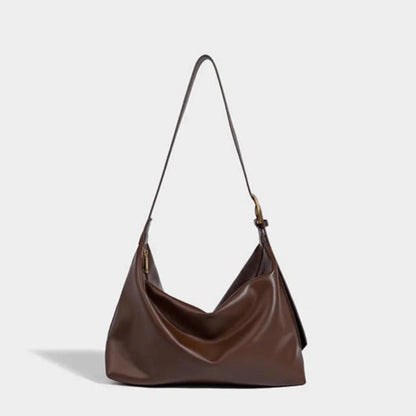 Sac à bandoulière en cuir noir pour femme – Élégant et pratique pour toutes les occasions, design réglable et spacieux