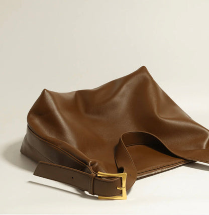 Sac à bandoulière en cuir noir pour femme – Élégant et pratique pour toutes les occasions, design réglable et spacieux