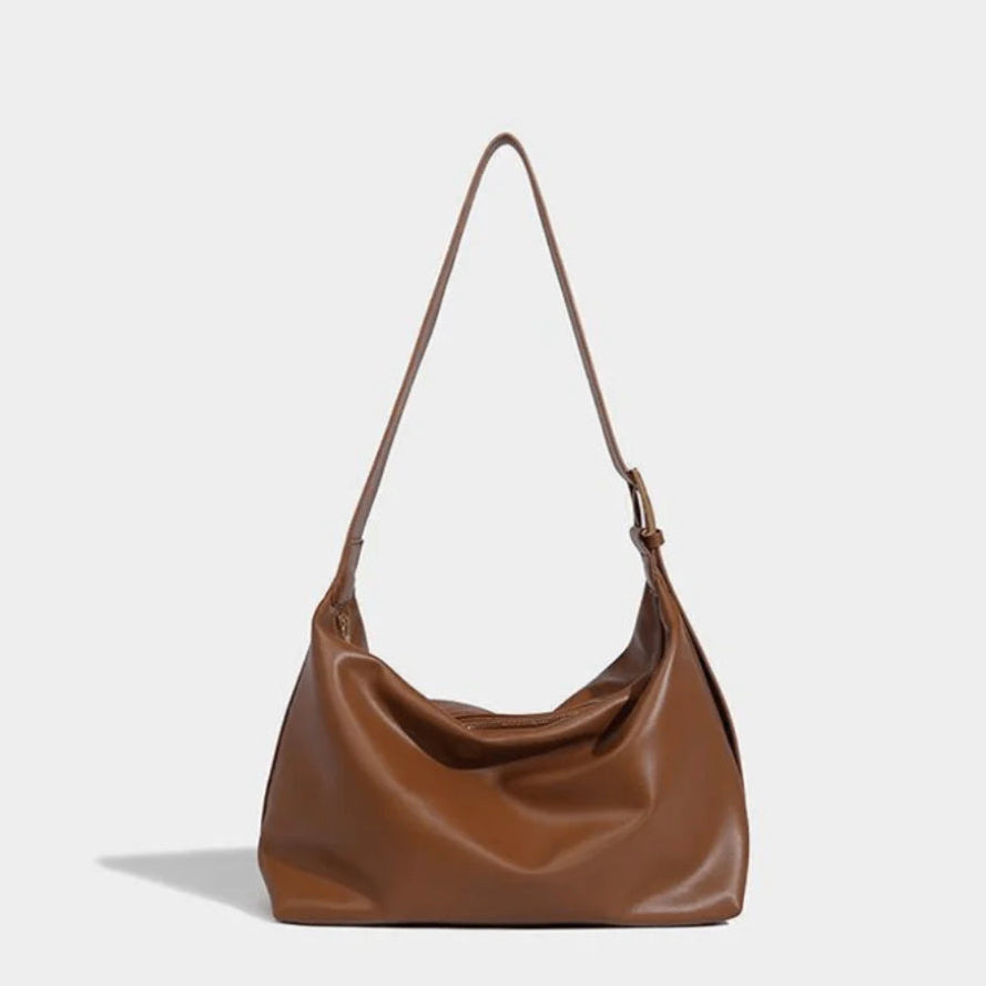 Sac à bandoulière en cuir noir pour femme – Élégant et pratique pour toutes les occasions, design réglable et spacieux